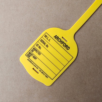 Archford Lifting & Rigging Rubber Tag