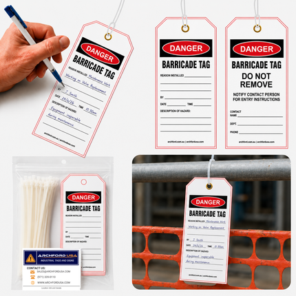 Barricade Tearproof Poly Tag