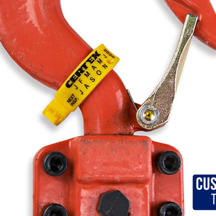 7 Inch Custom Inspection Rig Tag