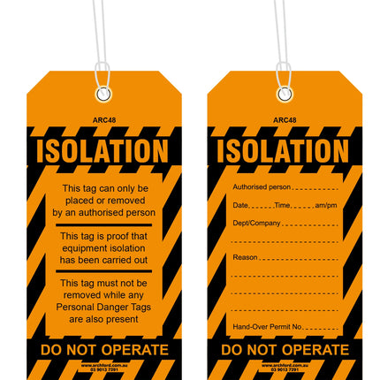 Isolation Tearproof Poly Tag