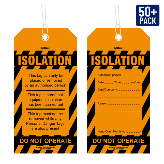 Isolation Tearproof Poly Tag