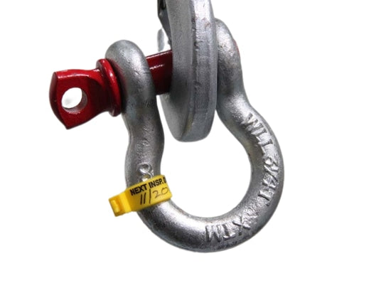 Lifting and rigging inspection tags