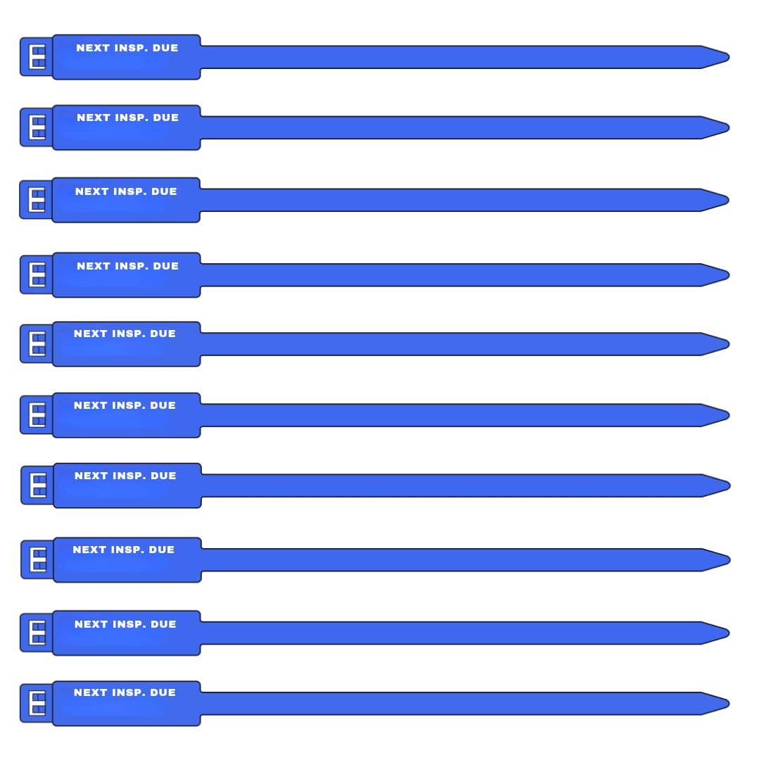 7 Inch Next Inspection Tag - 100 Pack | USA Wide – Archford USA