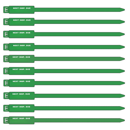 7 Inch Next Inspection Due Rig Tag - 100 Pack