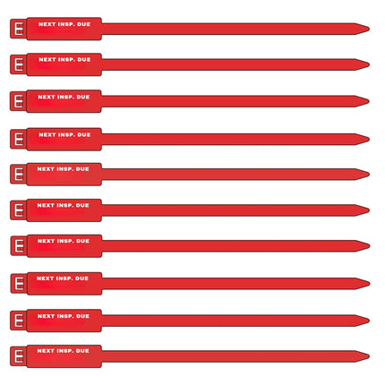 7 Inch Next Inspection Due Rig Tag - 100 Pack