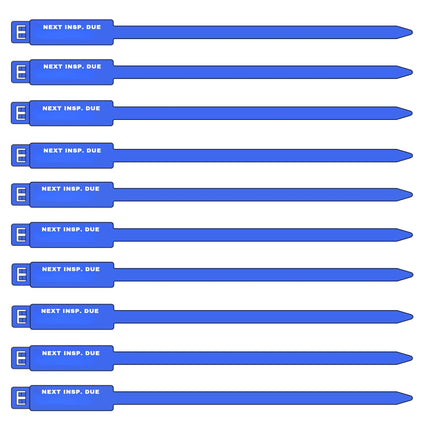 7 Inch Next Inspection Due Rig Tag (400 Pack)