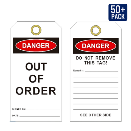 Danger - Out of Order Tag