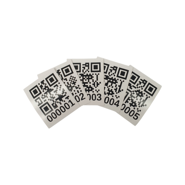 Pre Printed QR Code Asset Labels (200 Labels)