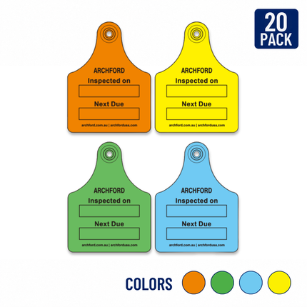 Next Inspection Rubber Tag