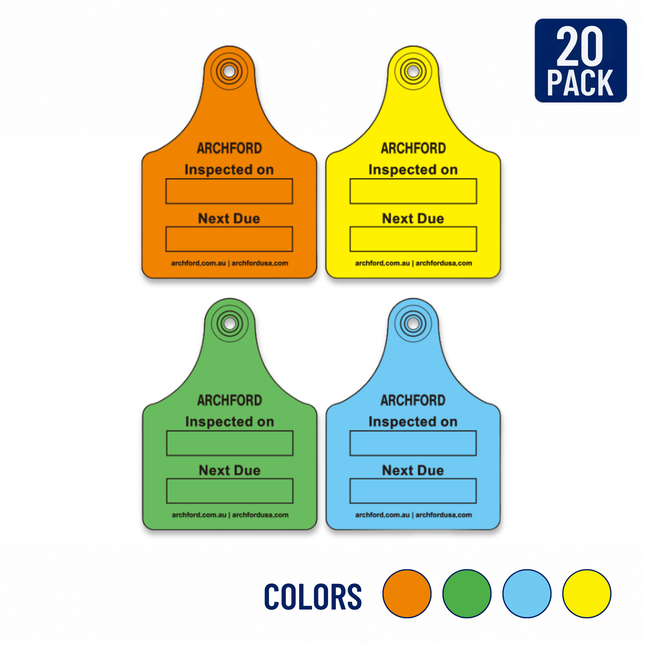 Next Inspection Rubber Tag