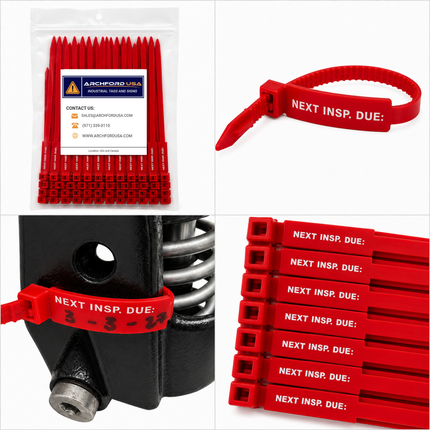 7 Inch Next Inspection Due Rig Tag (400 Pack)