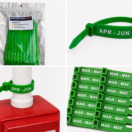 7 Inch Quarterly Inspection Rig Tag - 400 Pack
