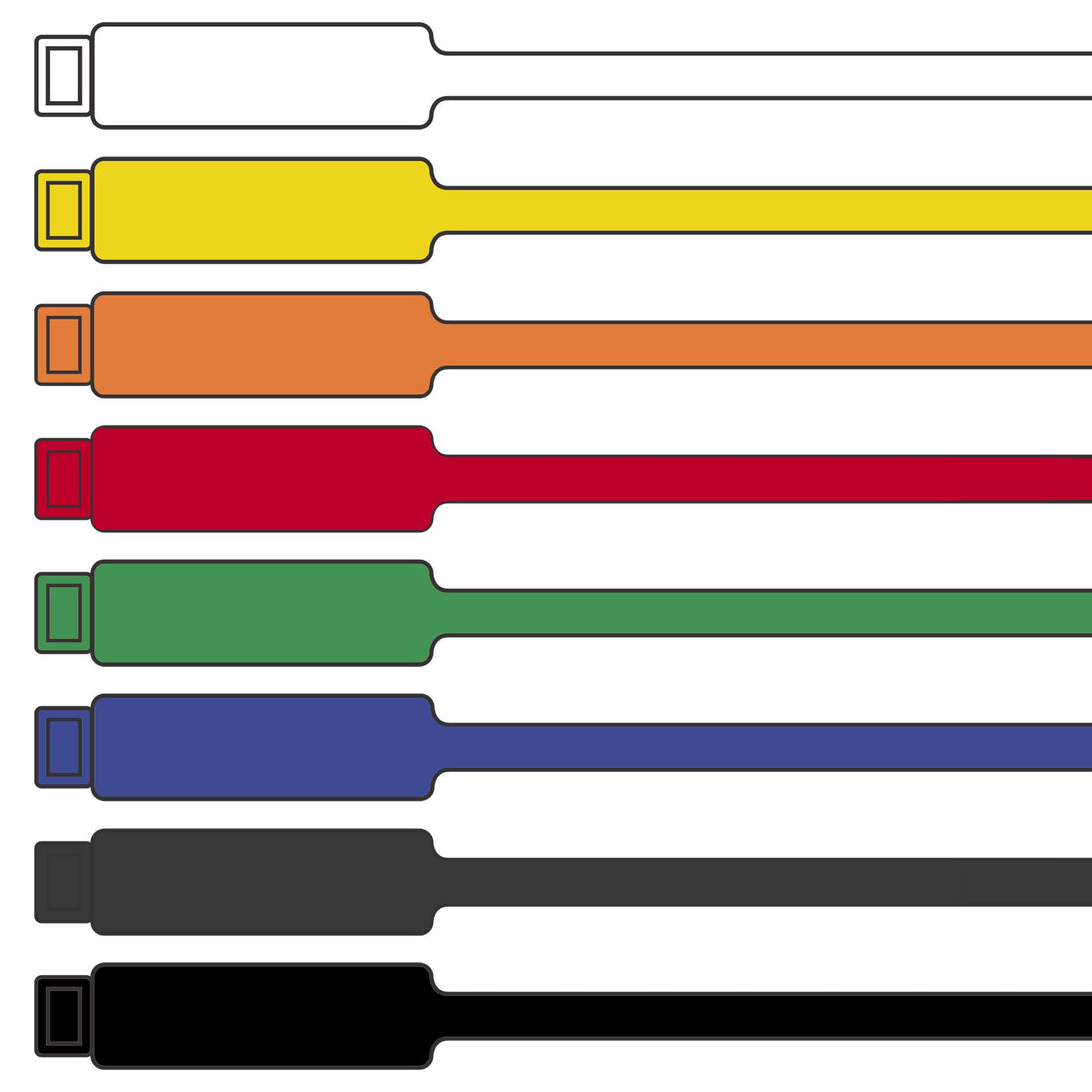 175mm Blank Inspection Rig Tag - 100 Pack | Archford