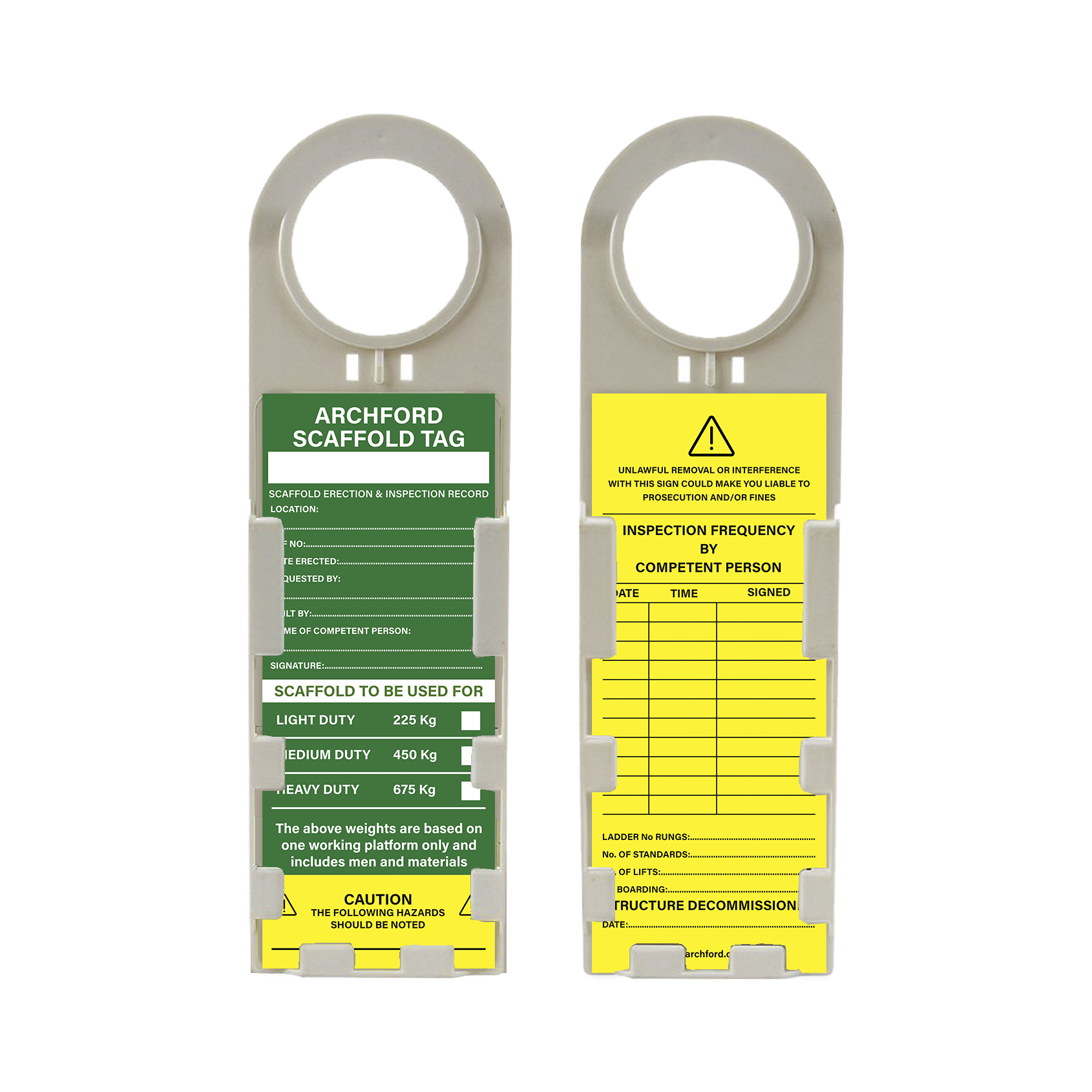 Archford Scaffold Tag Kit with Holder | Australia Wide Shipping