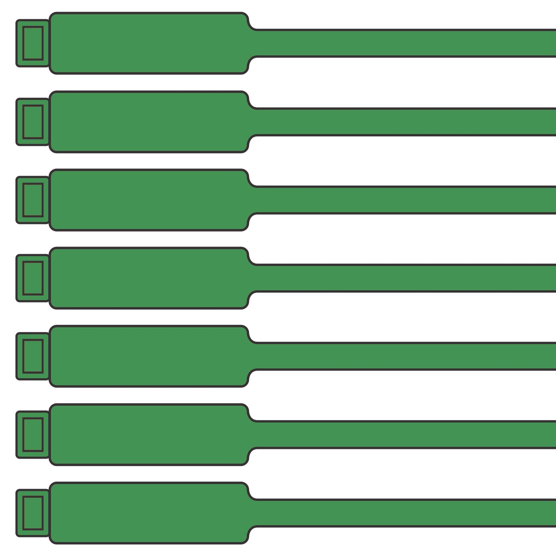 175mm Blank Inspection Rig Tag - 100 Pack | Archford
