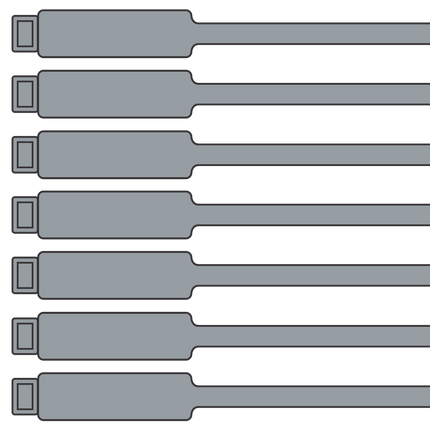 175mm Blank Inspection Rig Tag - 100 Pack | Archford