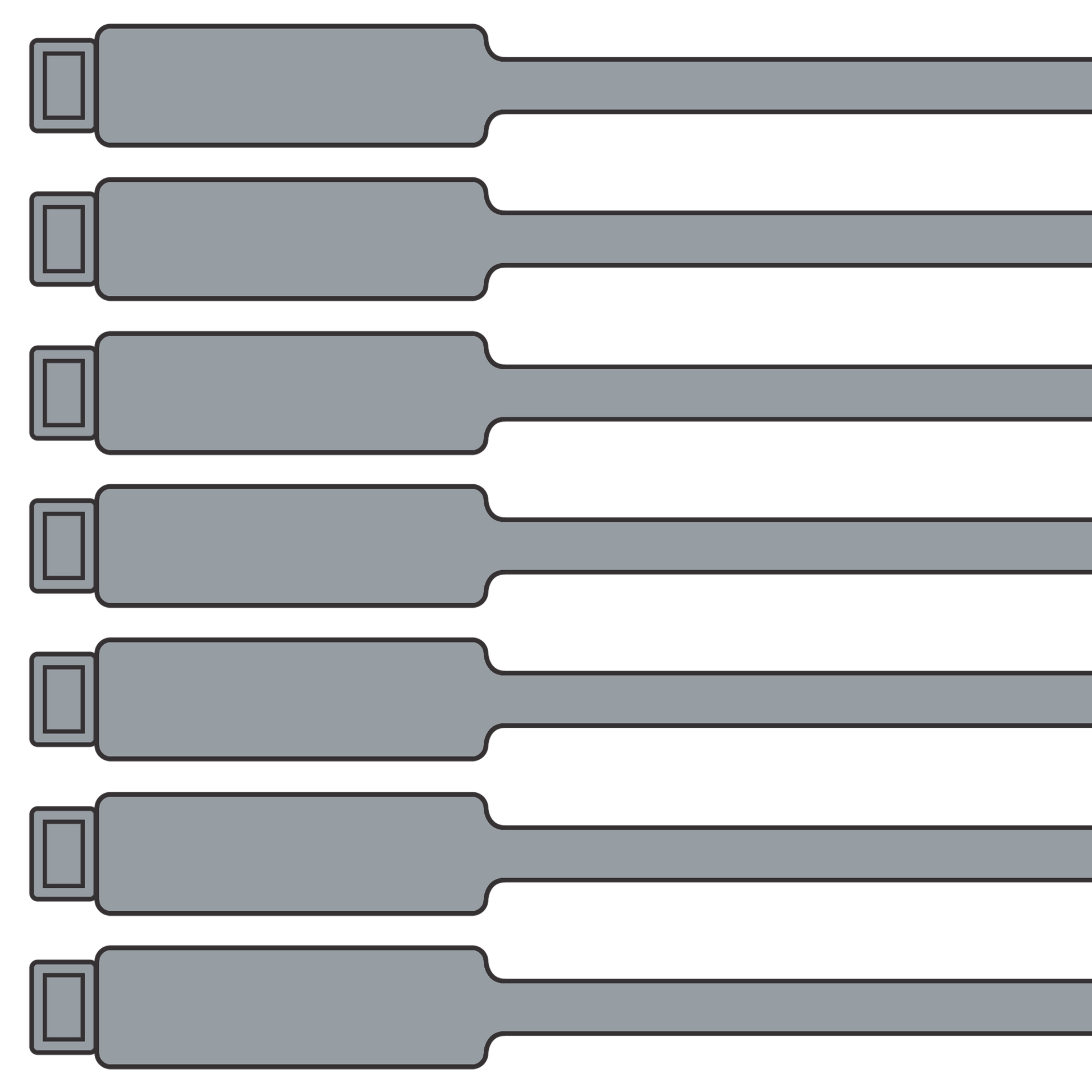 175mm Blank Inspection Rig Tag - 100 Pack | Archford