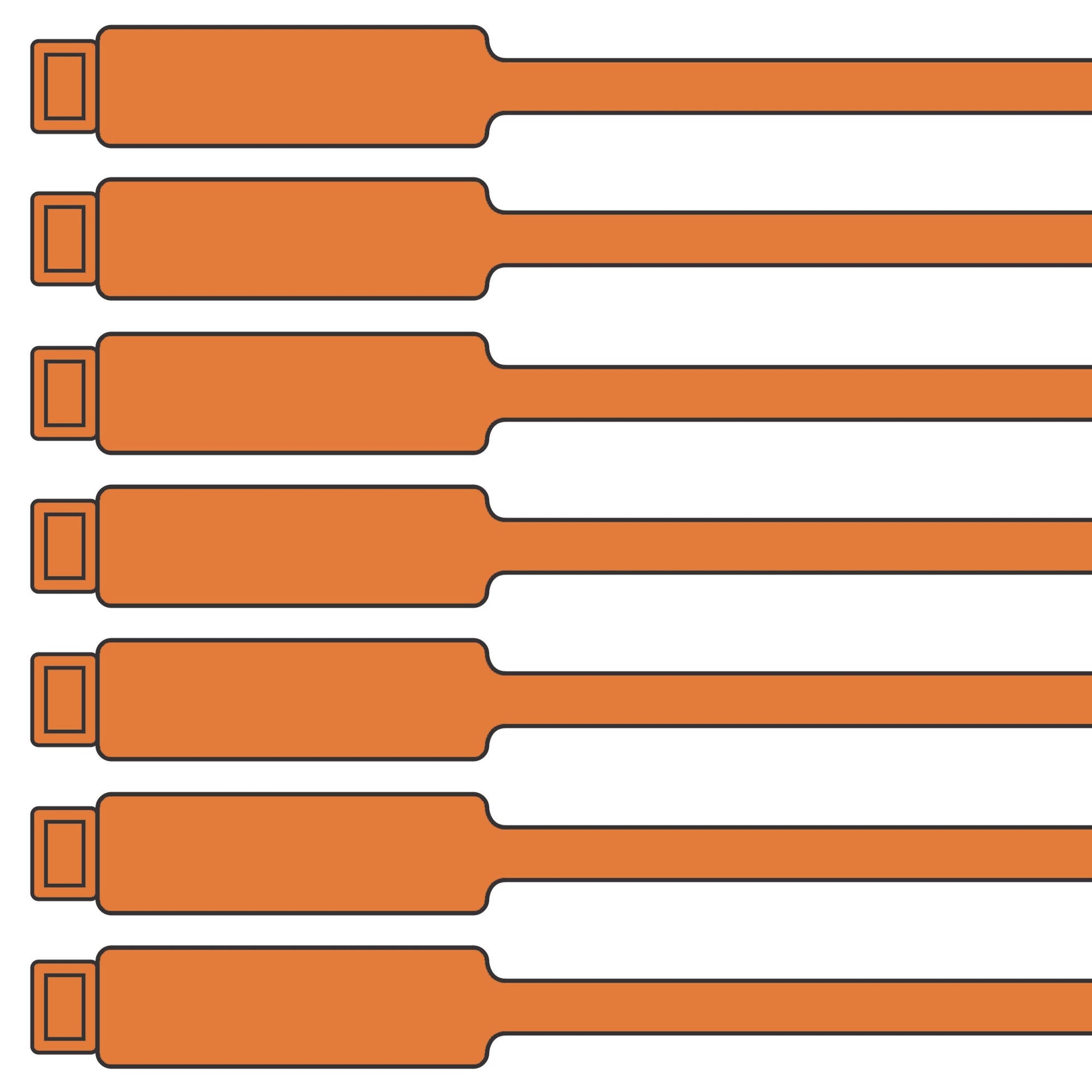 175mm Blank Inspection Rig Tag - 100 Pack | Archford