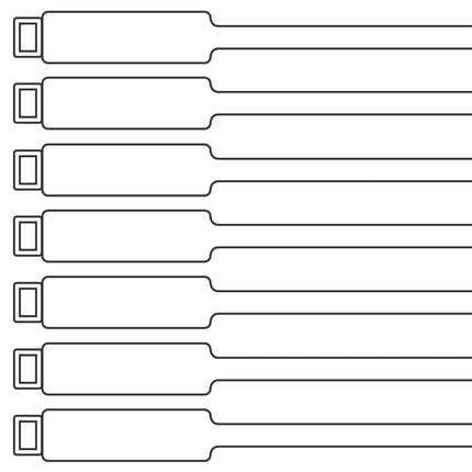 175mm Blank Inspection Rig Tag - 100 Pack | Archford