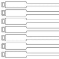 175mm Blank Inspection Rig Tag - 100 Pack | Archford