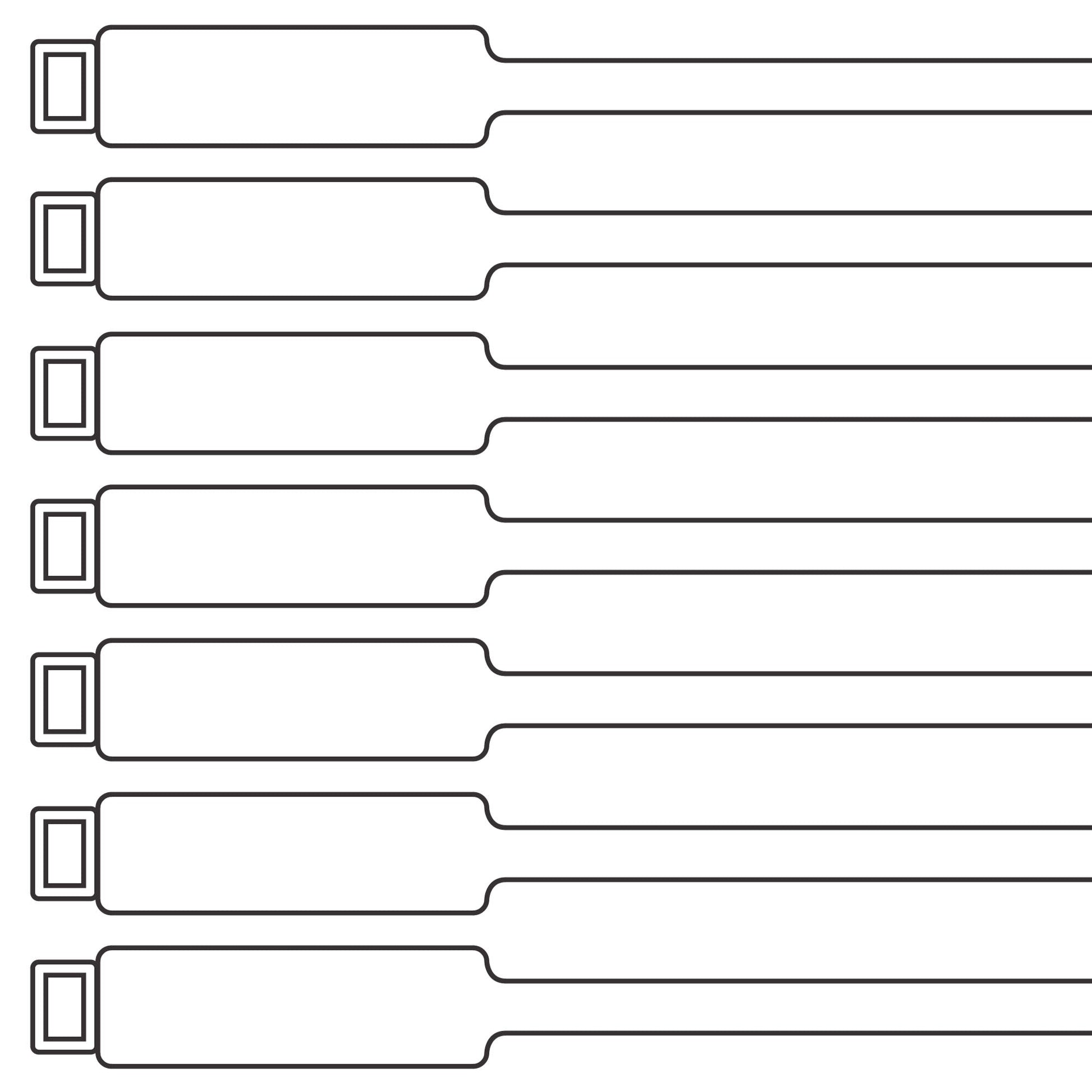 175mm Blank Inspection Rig Tag - 100 Pack | Archford
