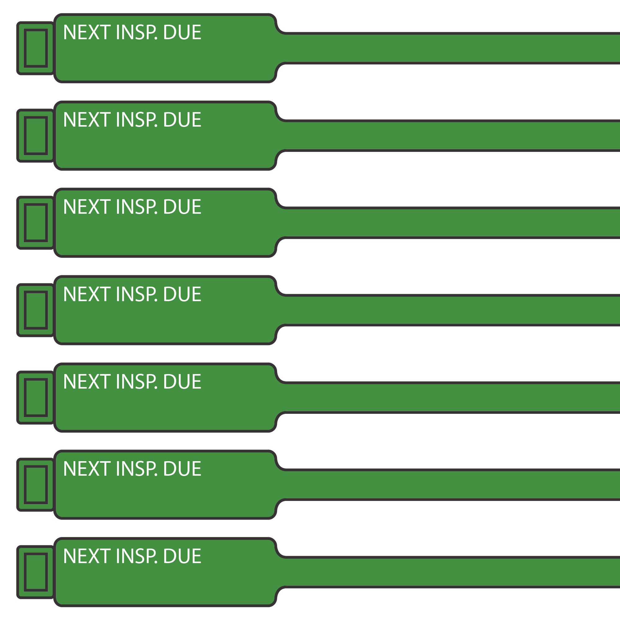 12 inch Next Inspection Due Tags – Archford USA