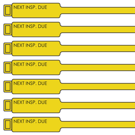 300mm yellow lifting tags 