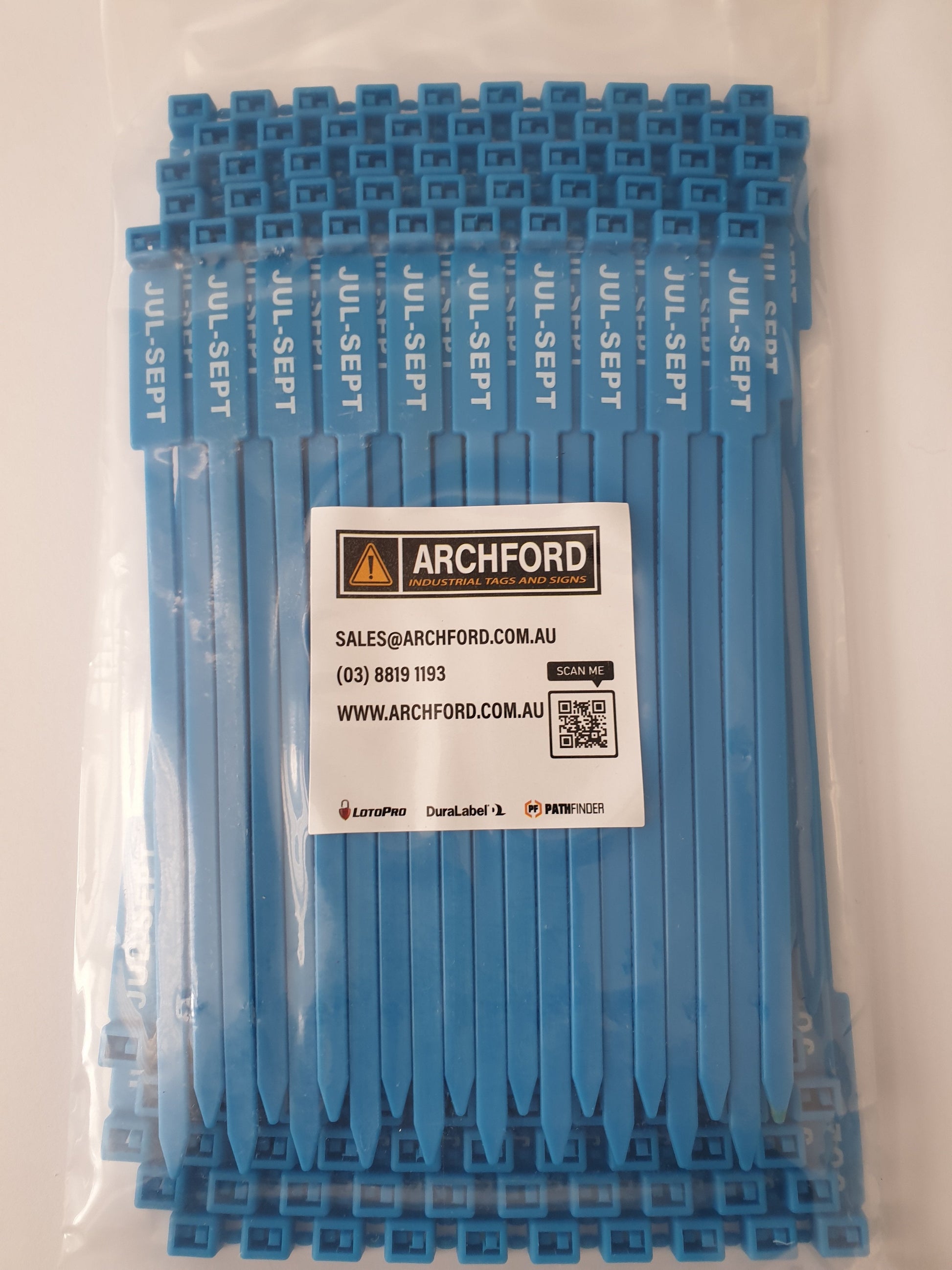 Blue 175mm Quarterly Inspection Rigging/Lifting Tag | Archford