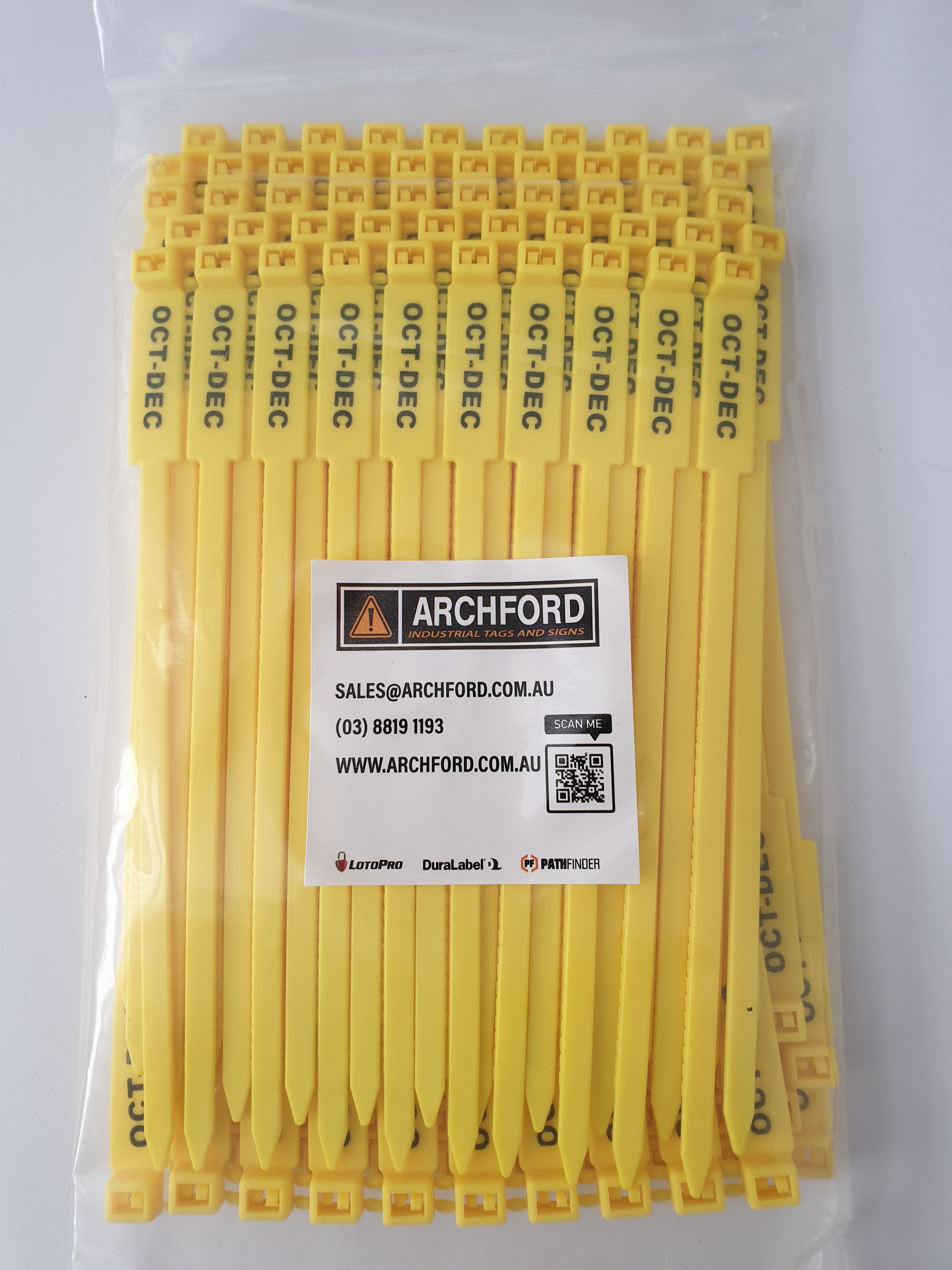 7 Inch Quarterly Inspection Tag - 100 Pack | USA Wide – Archford USA